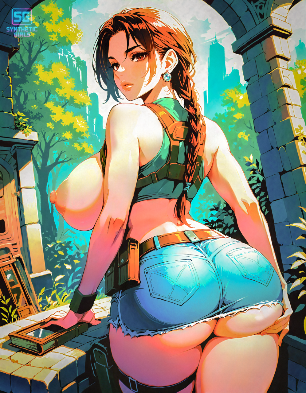 tomb-raider-lara-croft-in-jean-skirt