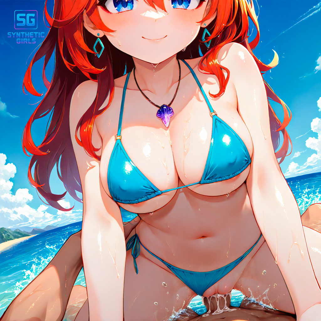 curvy-in-blue-bikini