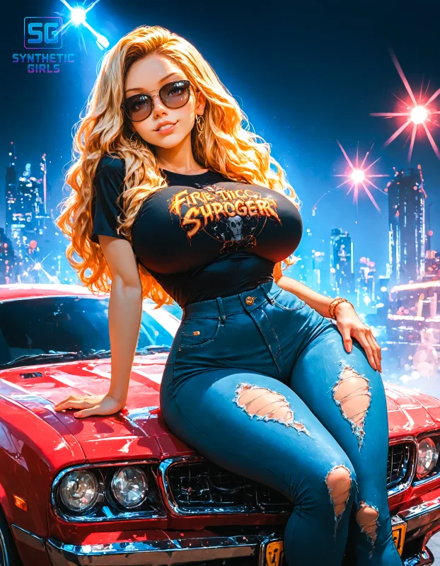 Girl on Car 10