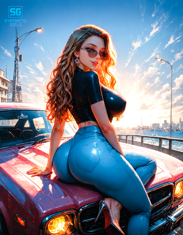 Girl on Car 3
