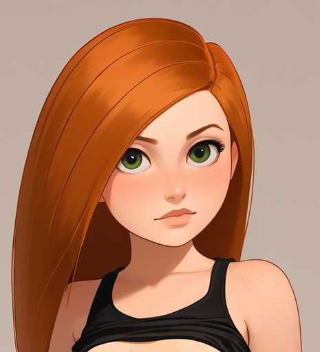 Kim Possible (Teen/Flat Chest)