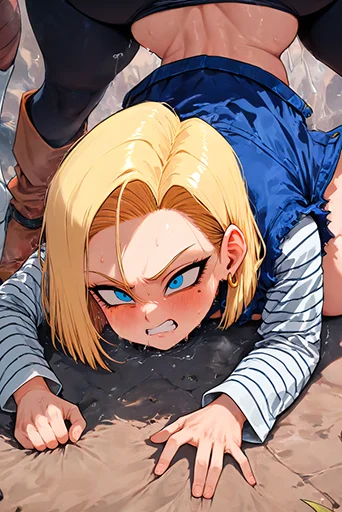 Android 18 Giant Anal Fuck