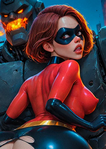 Elastigirl Vs Robo Cock