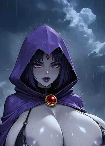 Raven In The Rain And Ready