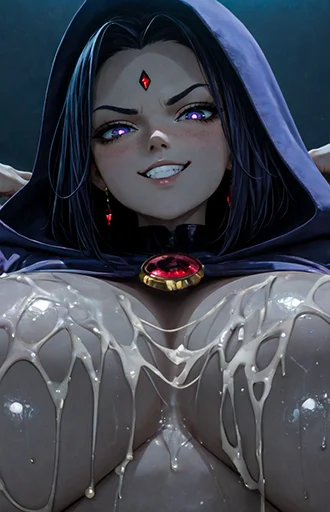 Raven (Teen Titan) Cum On Me