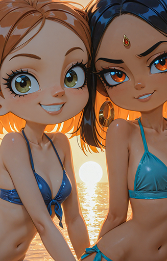 Besties at the Beach