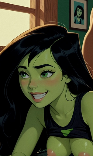 Shego (Kim Possible) Cum On Me (Small Boobs)