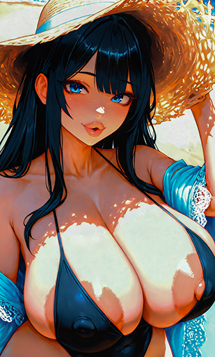 Velessia Kiss- A Day at the Beach- Nip Slip