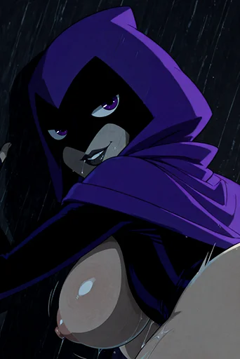Raven (Teen Titan) Creampie in the night