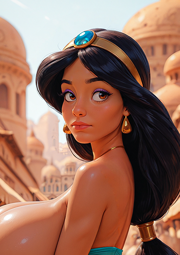Princess Jasmine (Aladdin) Thicc Big Booty