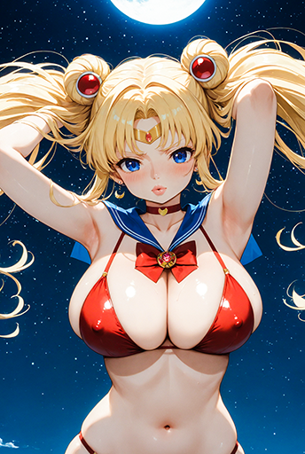 Sailor Moon- In Red Under the Starry Sky