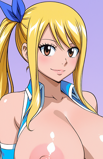 Lucy Heartfilia Huge tits (Fairy Tail)