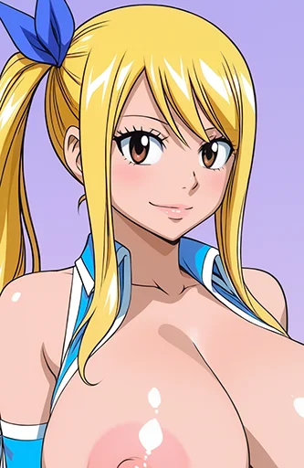 Lucy Heartfilia Huge tits (Fairy Tail)