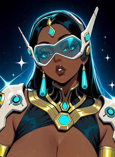 Symmetra Showing you her big tits (Overwatch)