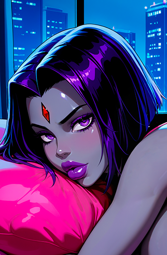 Raven's Bed Time (Teen Titan)