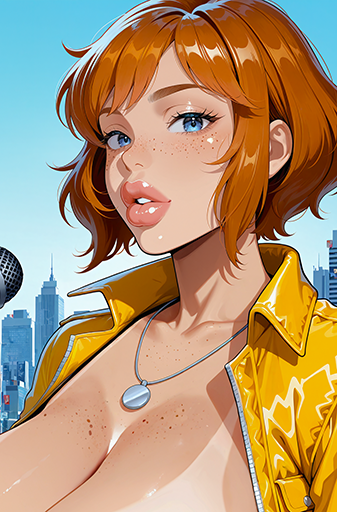 Live April O'Neil Flashing Big Tits