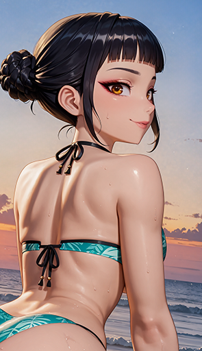 On The Beach- Rumi, Mira, Zoey (KPop Demon Hunters)