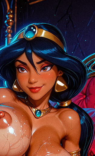 Jasmine (Aladdin) Big Pussy & Anal Toy