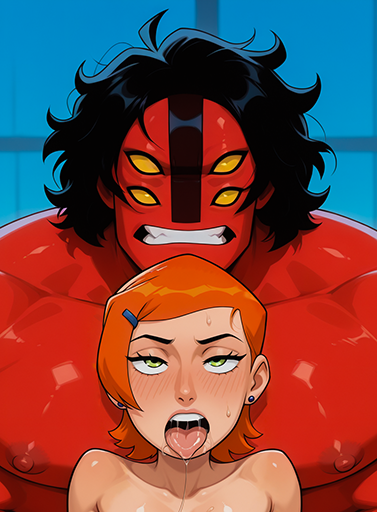 Gwendolyn Tennyson Big Red Cock 4 Arms (Request)