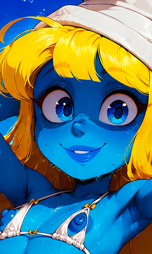Lil Smurfette- White Bikini (The Smurfs)