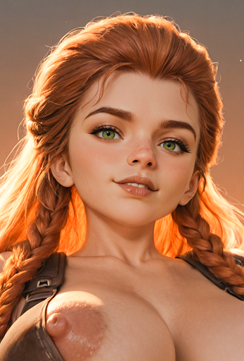 Aloy- Busty Teen (Horizon Zero Dawn))