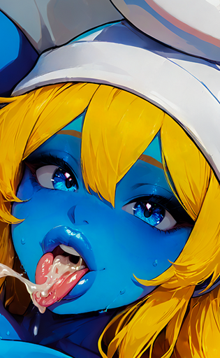 Smurfette- Futa (The Smurfs)