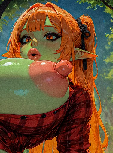 Futa Big Cock Green Skin Elf Large Warm Cumshot